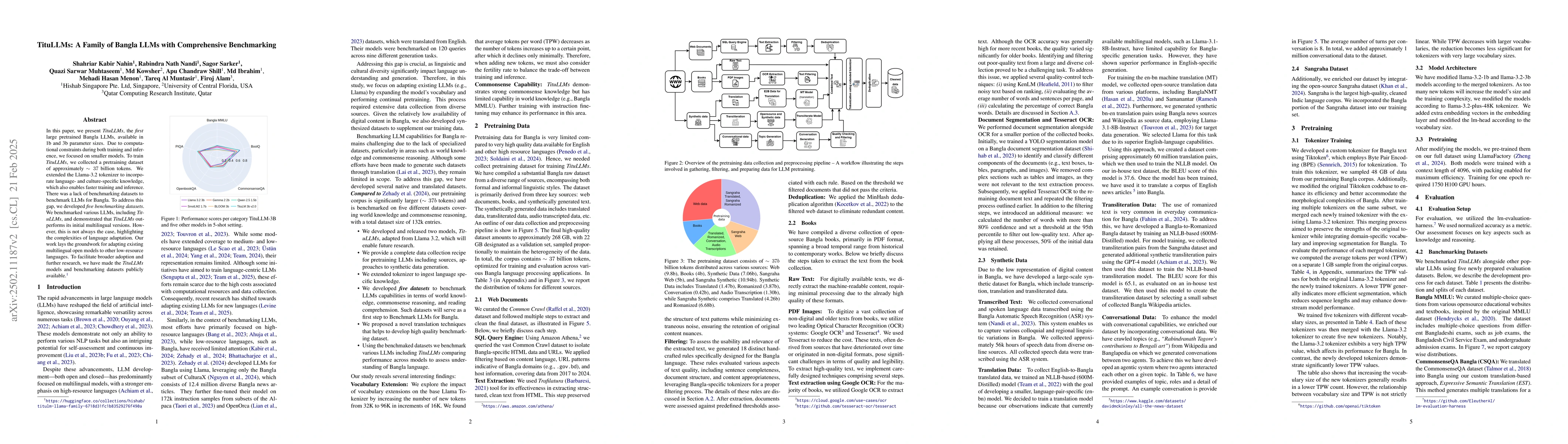 Thumbnail for TituLLMs: A Family of Bangla LLMs with Comprehensive Benchmarking