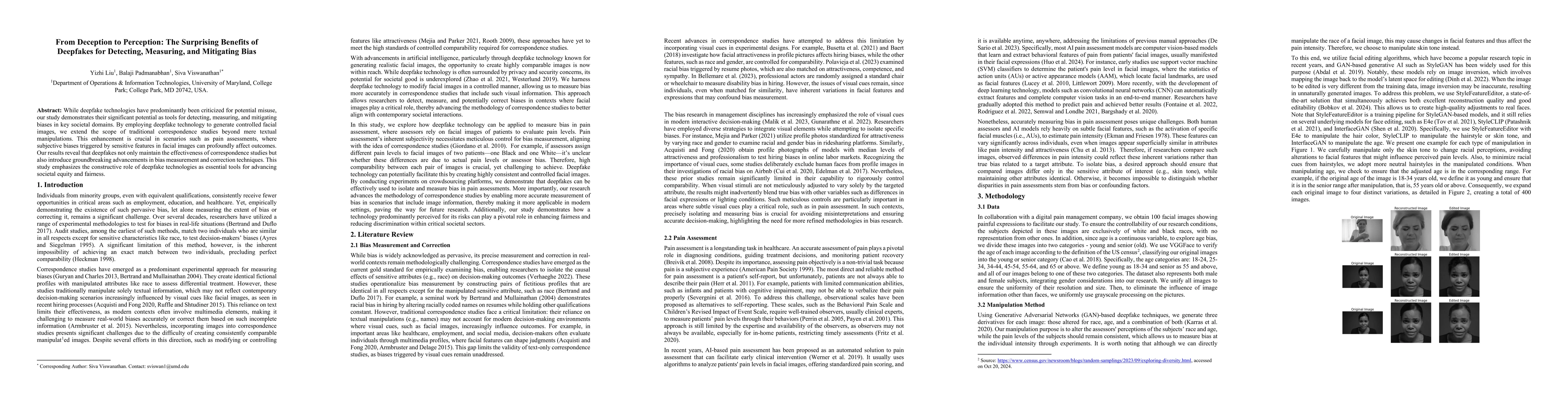 Thumbnail for From Deception to Perception: The Surprising Benefits of Deepfakes for
  Detecting, Measuring, and Mitigating Bias