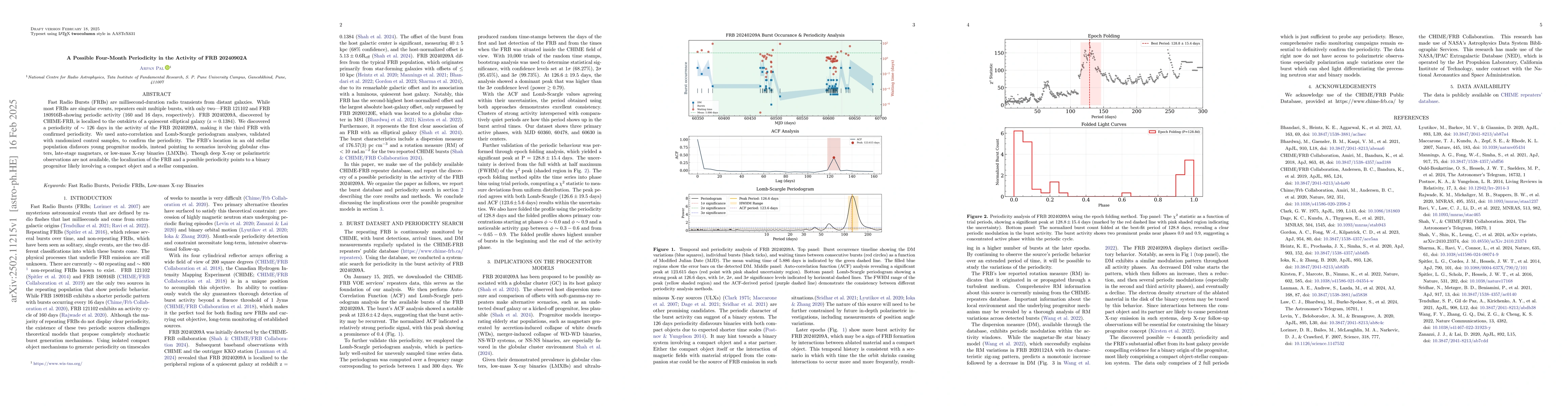 Thumbnail for A Possible Four-Month Periodicity in the Activity of FRB 20240902A