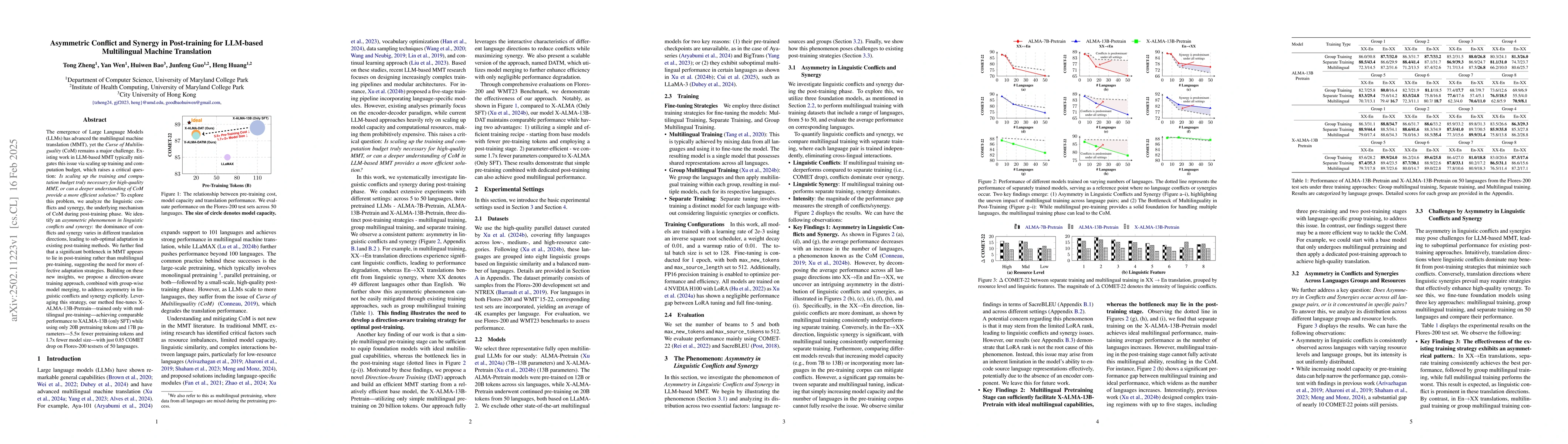 Thumbnail for Asymmetric Conflict and Synergy in Post-training for LLM-based
  Multilingual Machine Translation