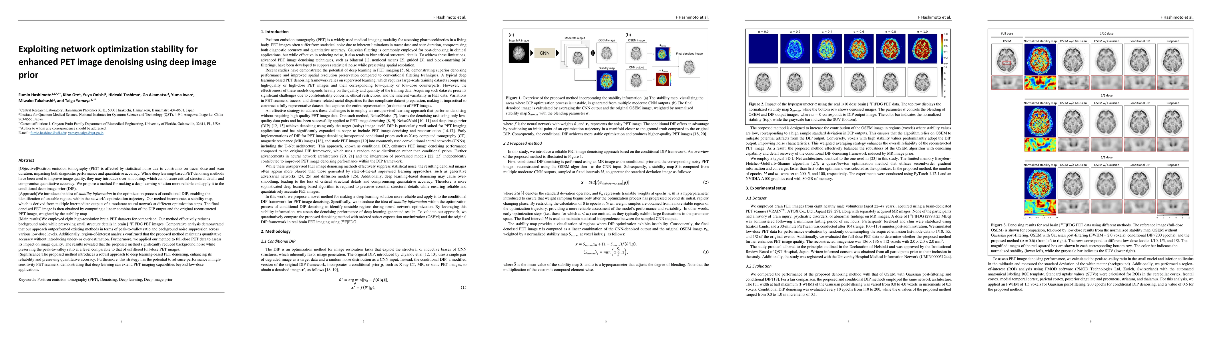 Thumbnail for Exploiting network optimization stability for enhanced PET image
  denoising using deep image prior
