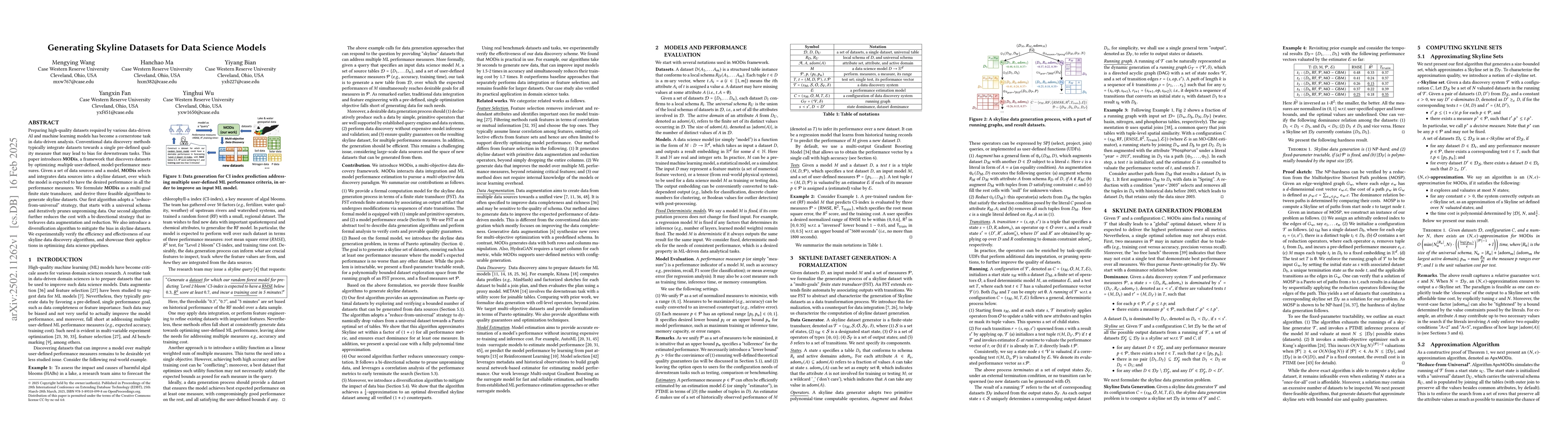Thumbnail for Generating Skyline Datasets for Data Science Models