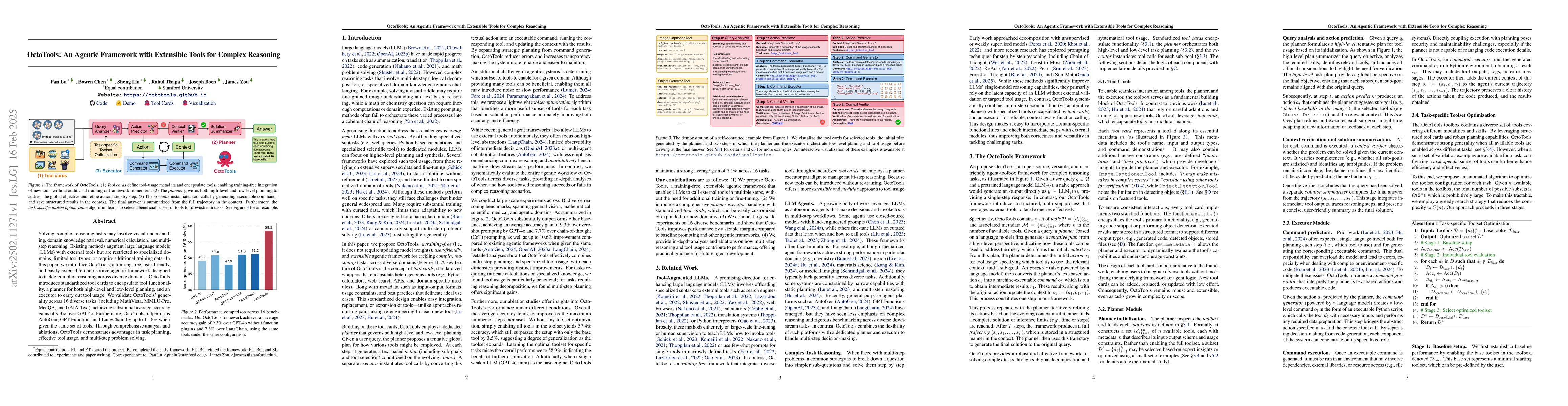 Thumbnail for OctoTools: An Agentic Framework with Extensible Tools for Complex
  Reasoning
