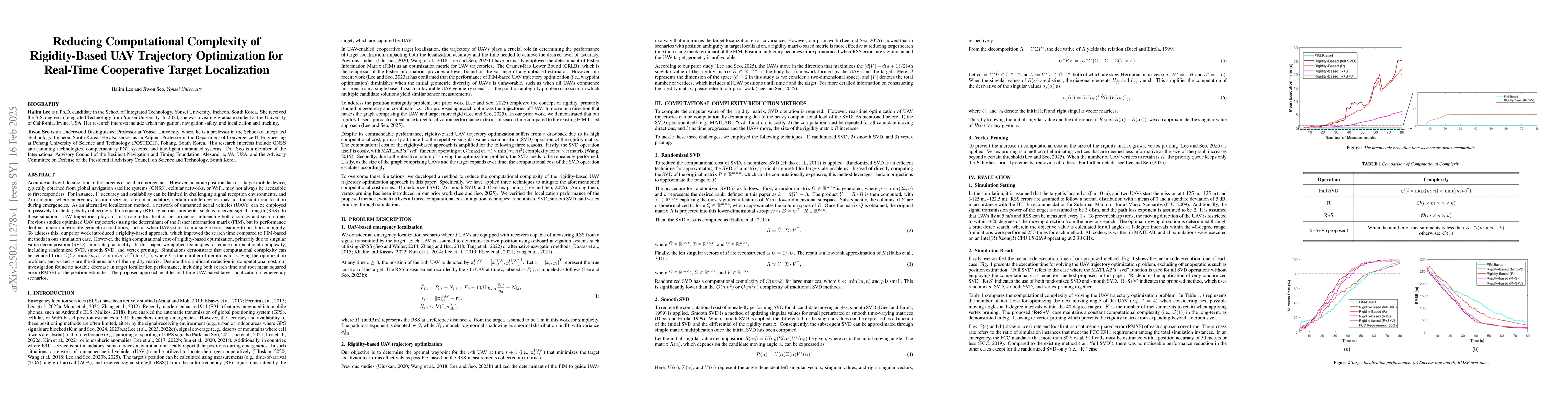 Thumbnail for Reducing Computational Complexity of Rigidity-Based UAV Trajectory
  Optimization for Real-Time Cooperative Target Localization