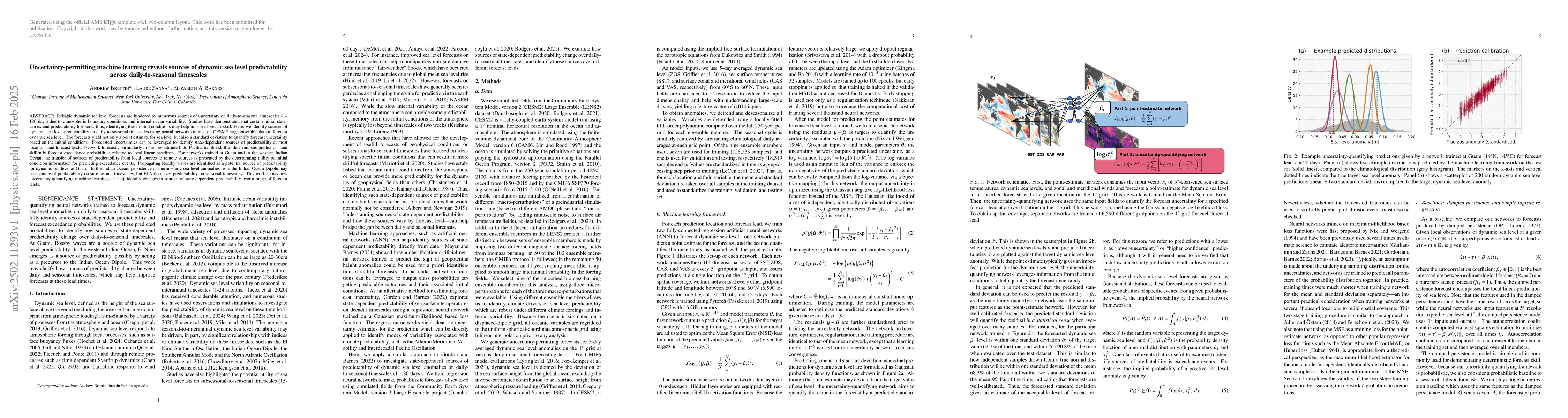 Thumbnail for Uncertainty-permitting machine learning reveals sources of dynamic sea
  level predictability across daily-to-seasonal timescales