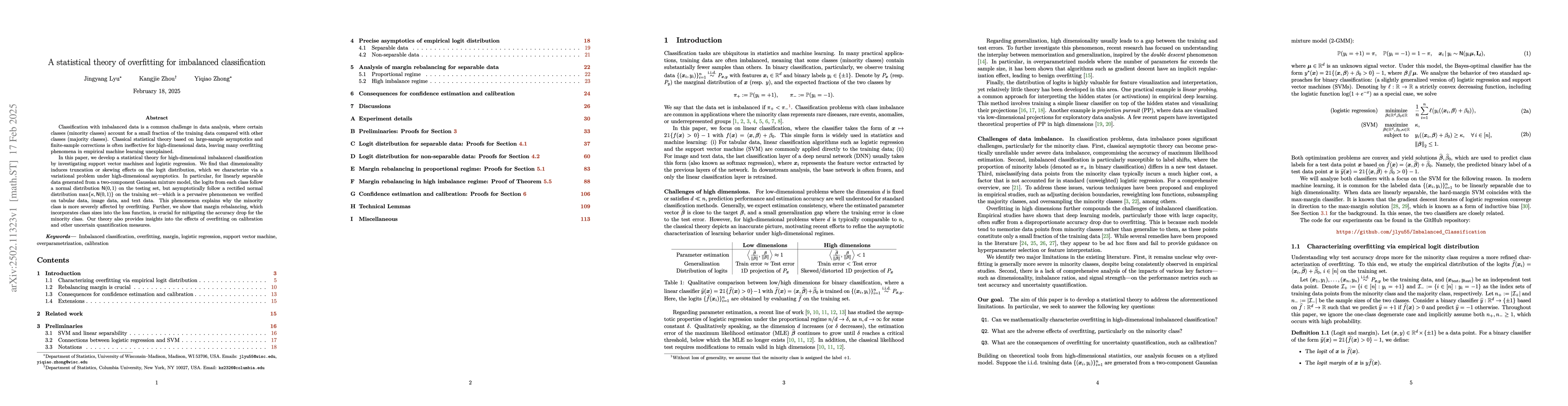 Thumbnail for A statistical theory of overfitting for imbalanced classification