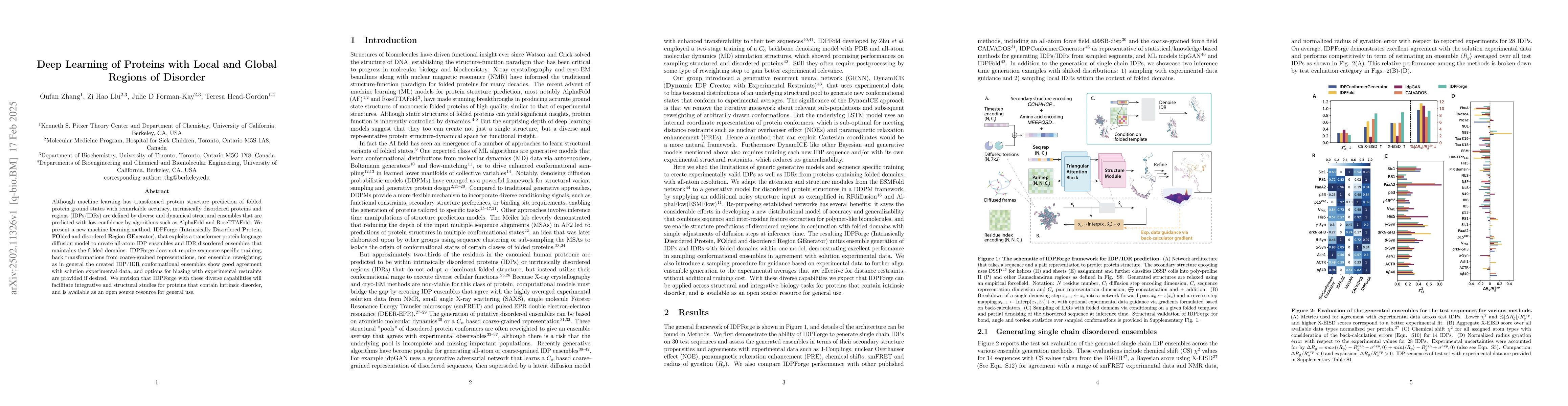 Thumbnail for Deep Learning of Proteins with Local and Global Regions of Disorder