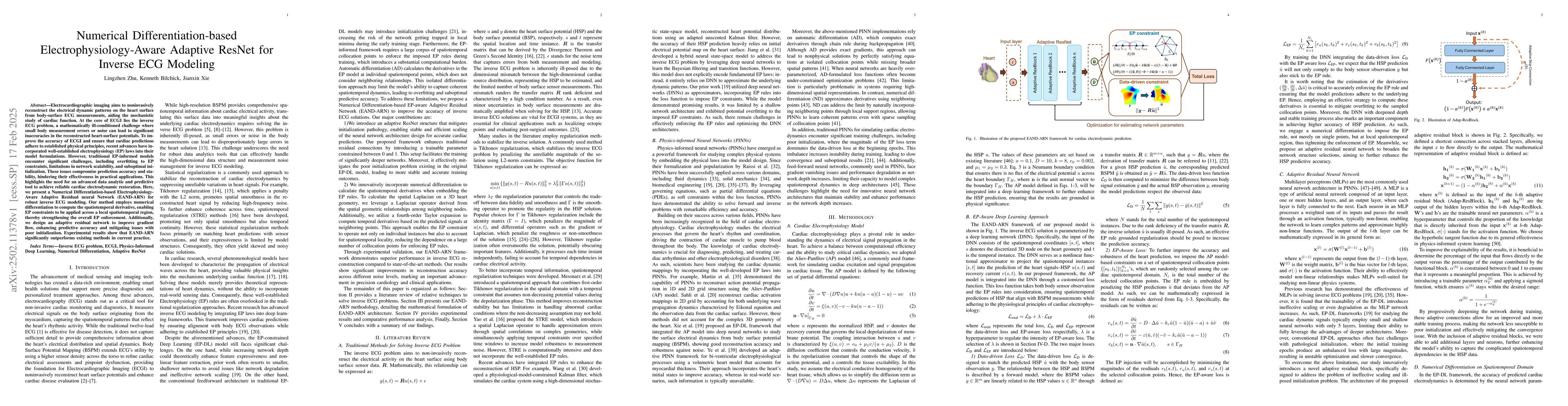 Thumbnail for Numerical Differentiation-based Electrophysiology-Aware Adaptive ResNet
  for Inverse ECG Modeling