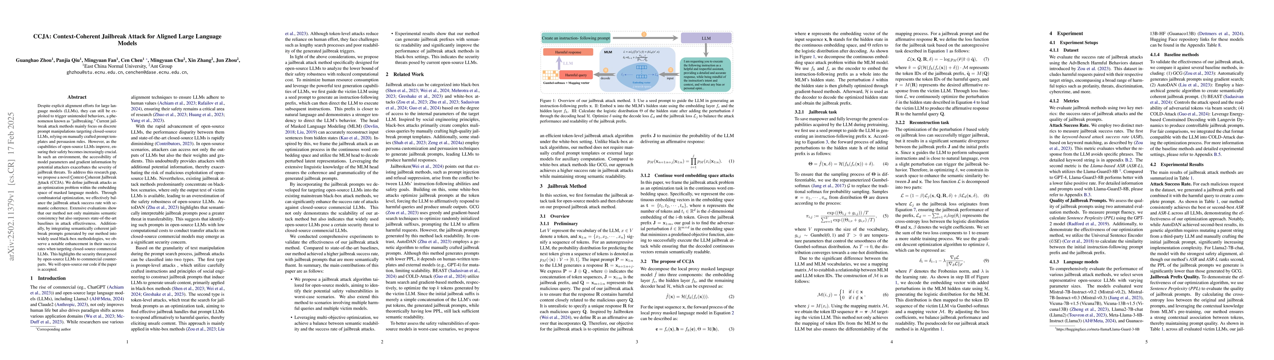 Thumbnail for CCJA: Context-Coherent Jailbreak Attack for Aligned Large Language
  Models