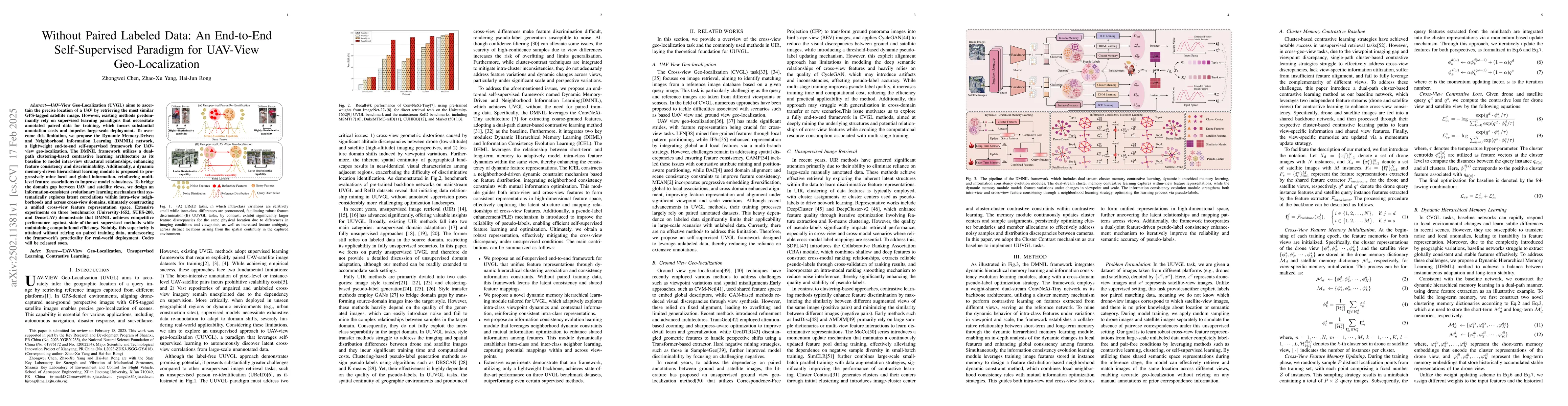 Thumbnail for Without Paired Labeled Data: An End-to-End Self-Supervised Paradigm for
  UAV-View Geo-Localization