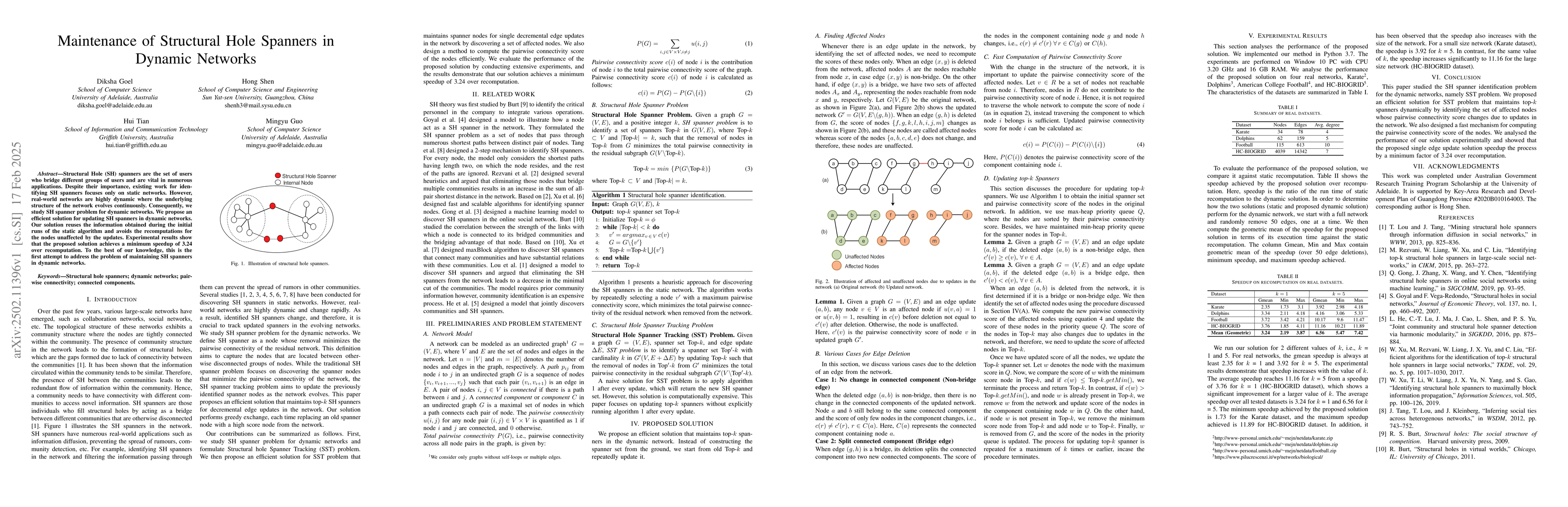 Thumbnail for Maintenance of Structural Hole Spanners in Dynamic Networks