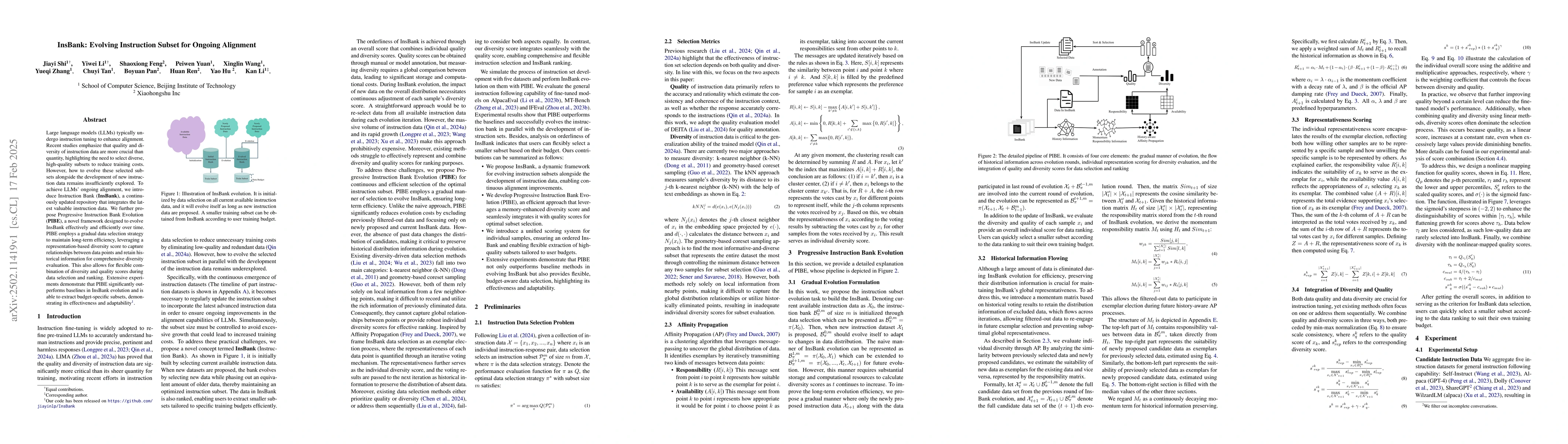 Thumbnail for InsBank: Evolving Instruction Subset for Ongoing Alignment