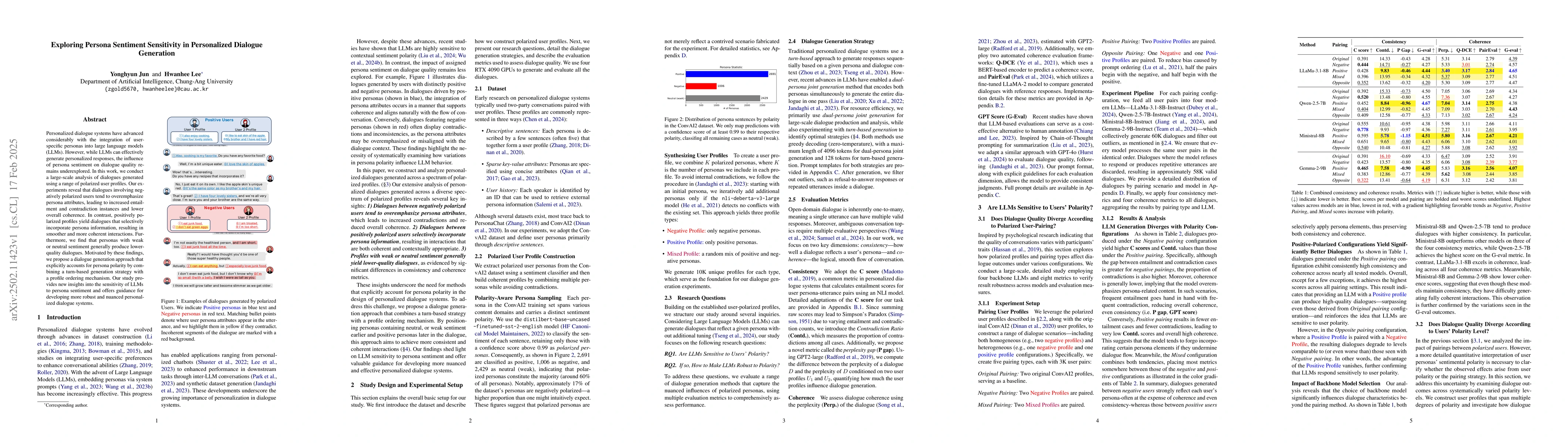 Thumbnail for Exploring Persona Sentiment Sensitivity in Personalized Dialogue
  Generation