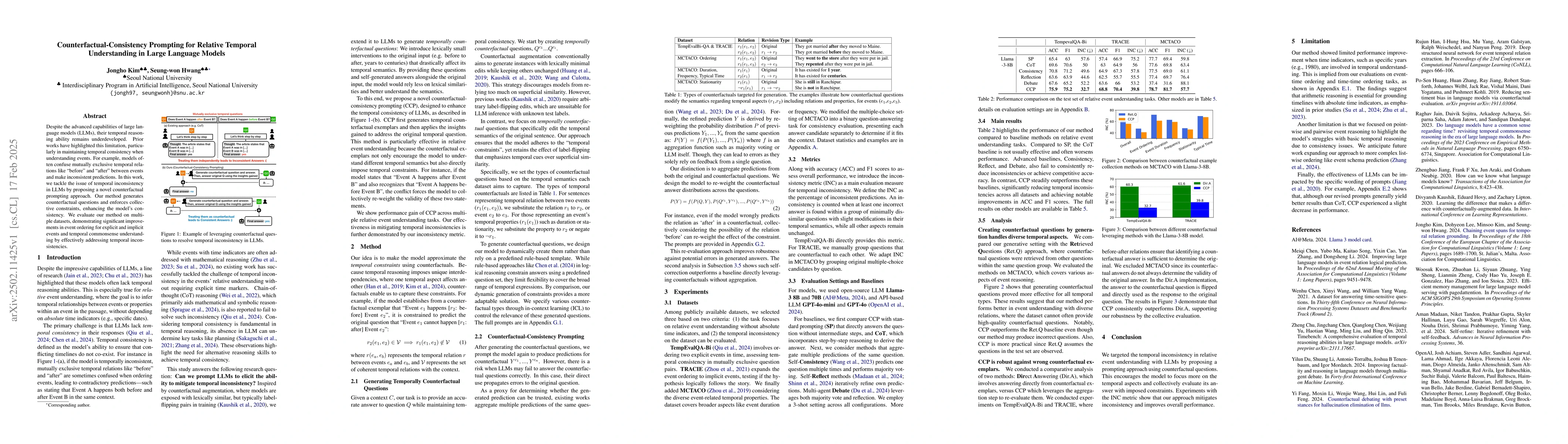 Thumbnail for Counterfactual-Consistency Prompting for Relative Temporal Understanding
  in Large Language Models