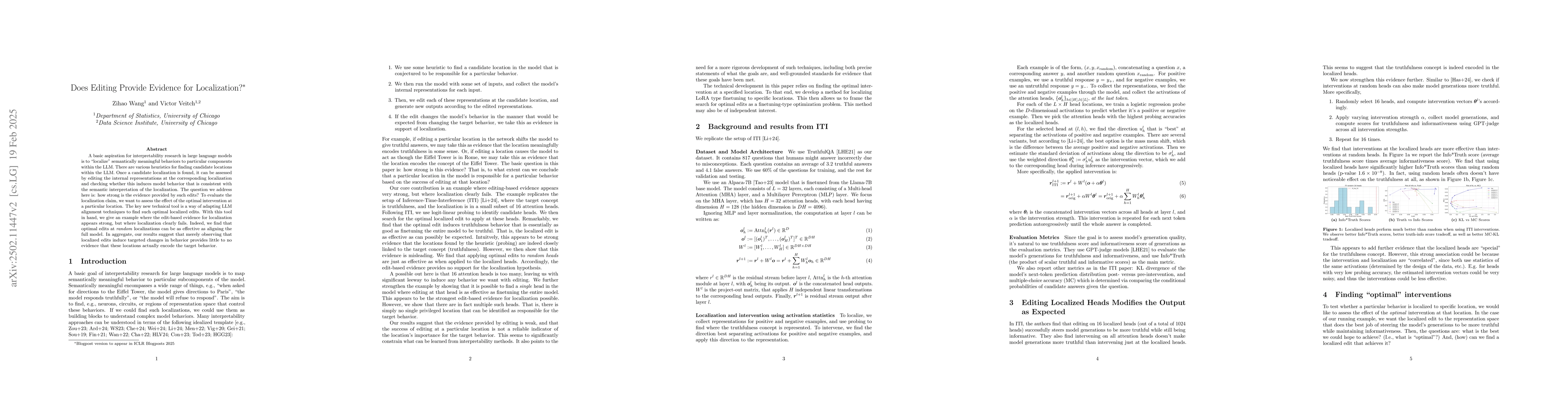 Thumbnail for Does Editing Provide Evidence for Localization?