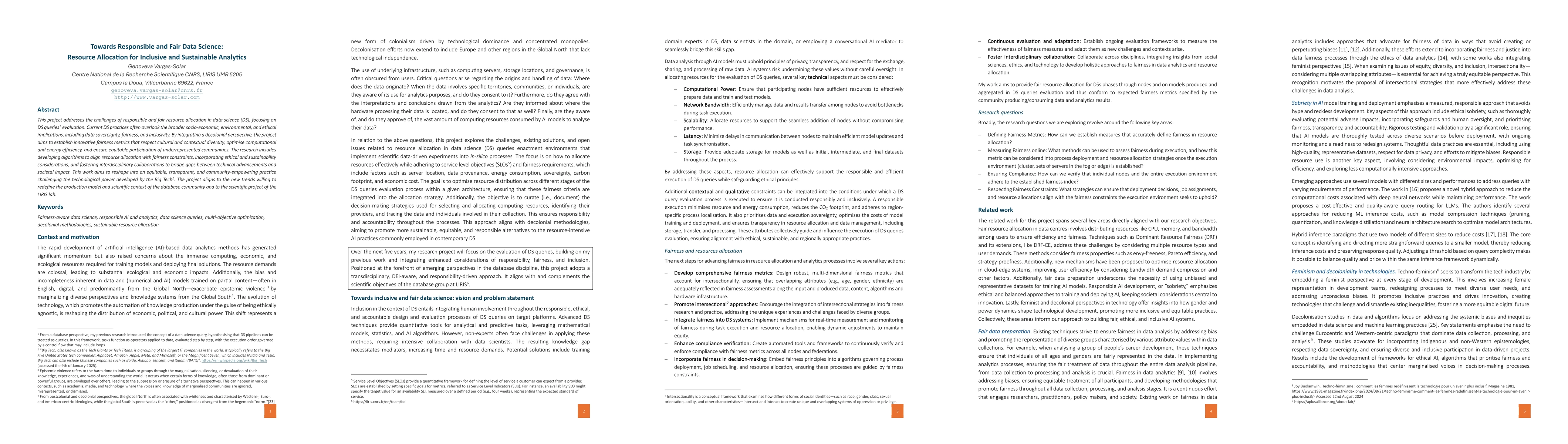 Thumbnail for Towards Responsible and Fair Data Science: Resource Allocation for
  Inclusive and Sustainable Analytics
