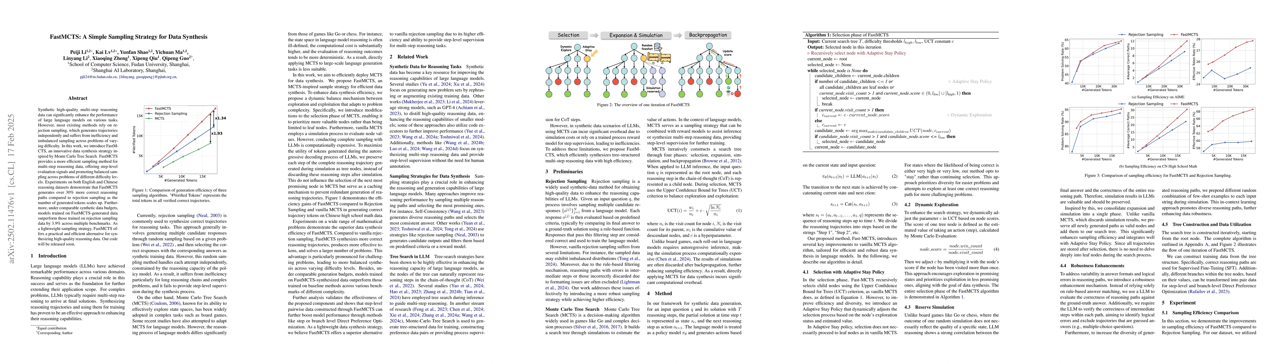 Thumbnail for FastMCTS: A Simple Sampling Strategy for Data Synthesis