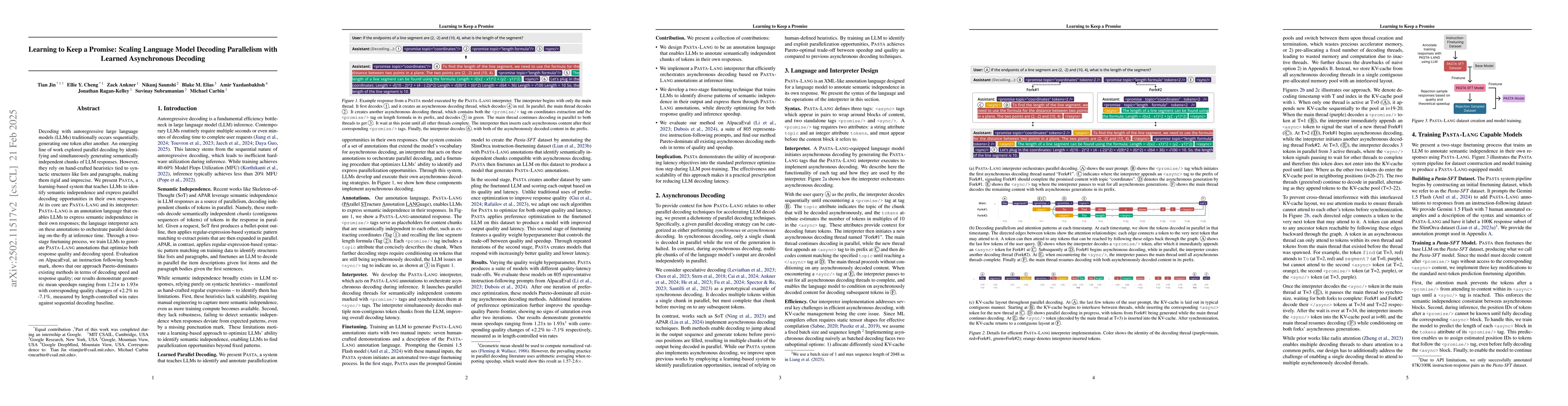 Thumbnail for Learning to Keep a Promise: Scaling Language Model Decoding Parallelism
  with Learned Asynchronous Decoding