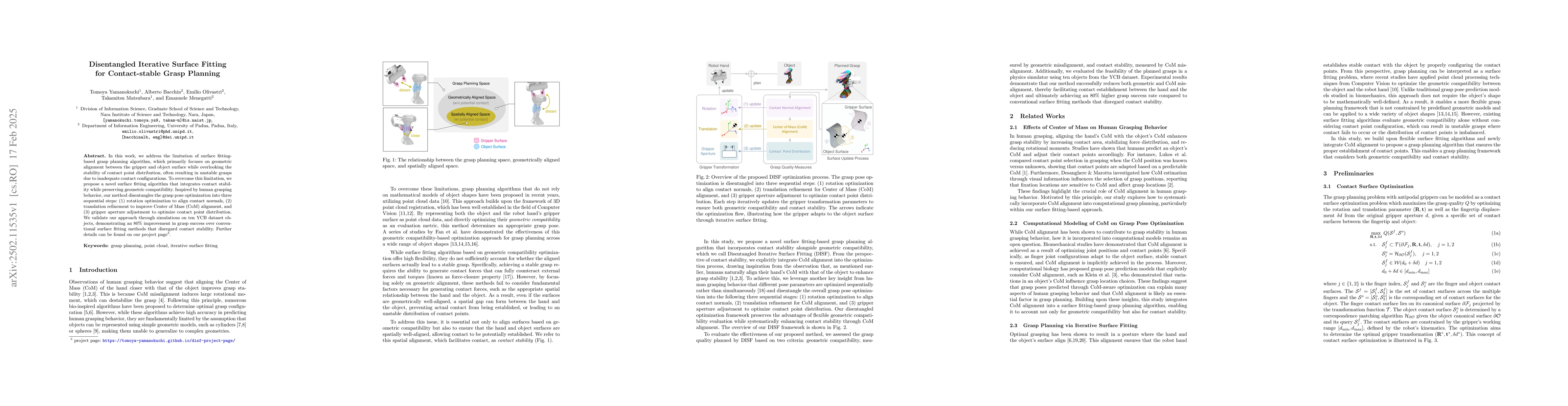 Thumbnail for Disentangled Iterative Surface Fitting for Contact-stable Grasp Planning