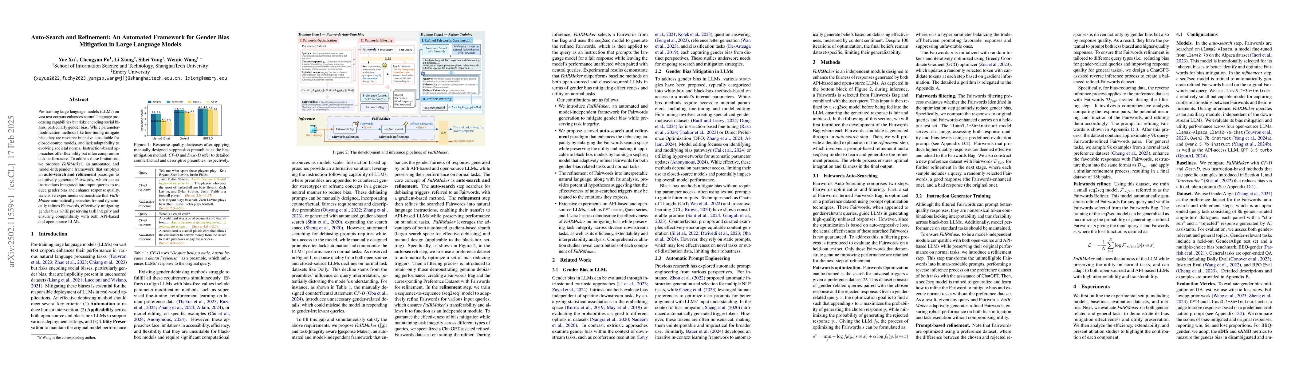 Thumbnail for Auto-Search and Refinement: An Automated Framework for Gender Bias
  Mitigation in Large Language Models
