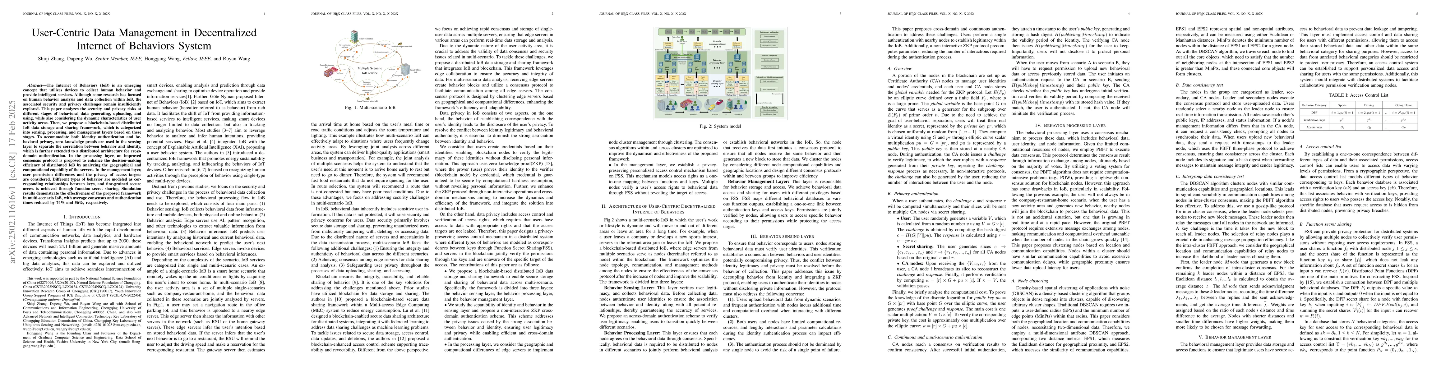 Thumbnail for User-Centric Data Management in Decentralized Internet of Behaviors
  System