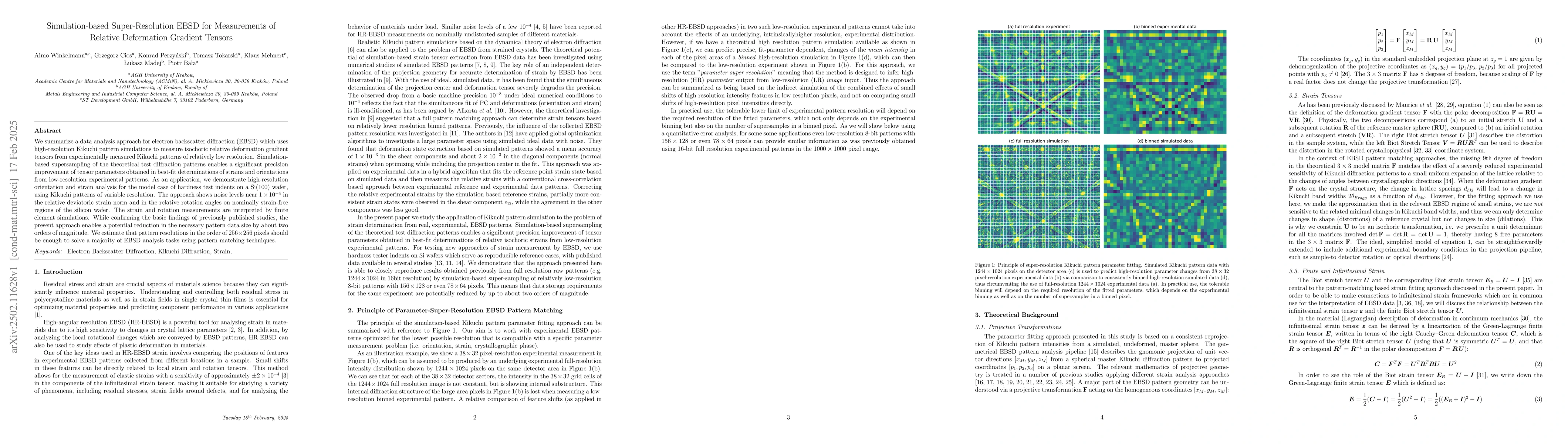 Thumbnail for Simulation-based Super-Resolution EBSD for Measurements of Relative
  Deformation Gradient Tensors