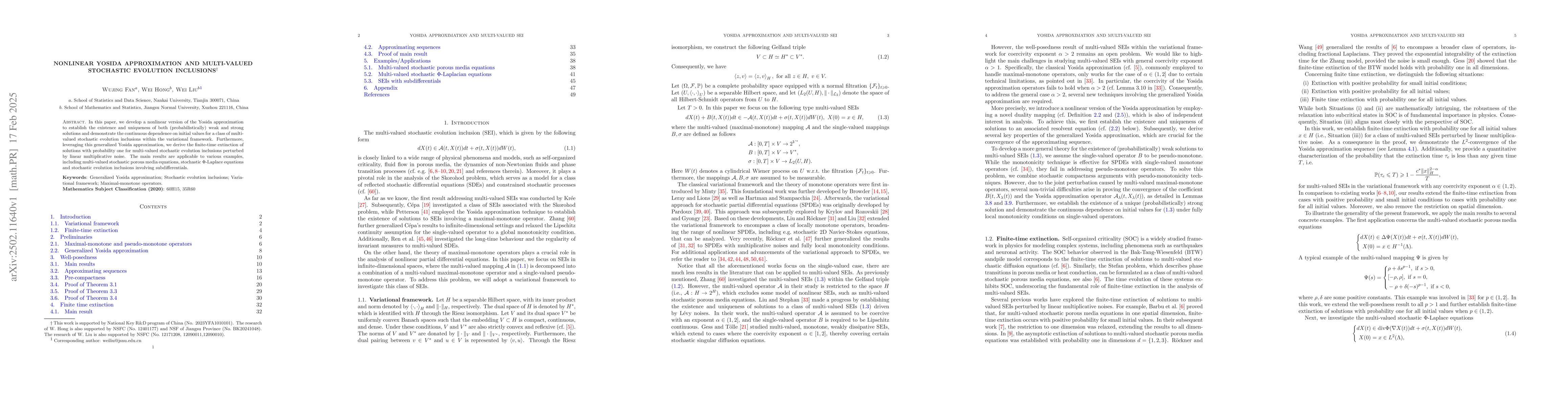 Thumbnail for Nonlinear Yosida Approximation and Multi-Valued Stochastic Evolution
  Inclusions