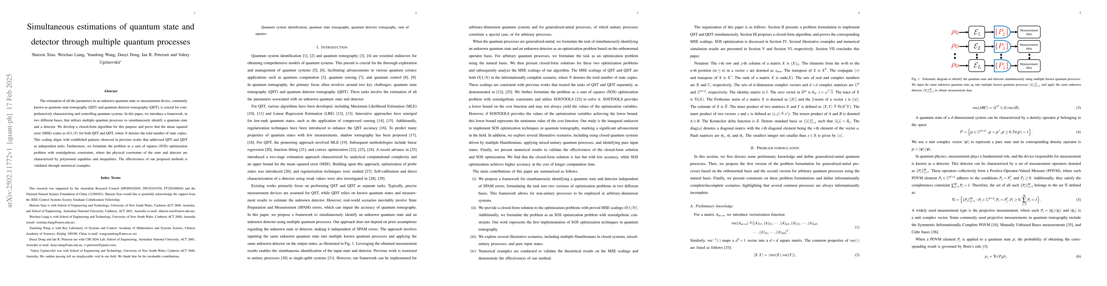 Thumbnail for Simultaneous estimations of quantum state and detector through multiple
  quantum processes
