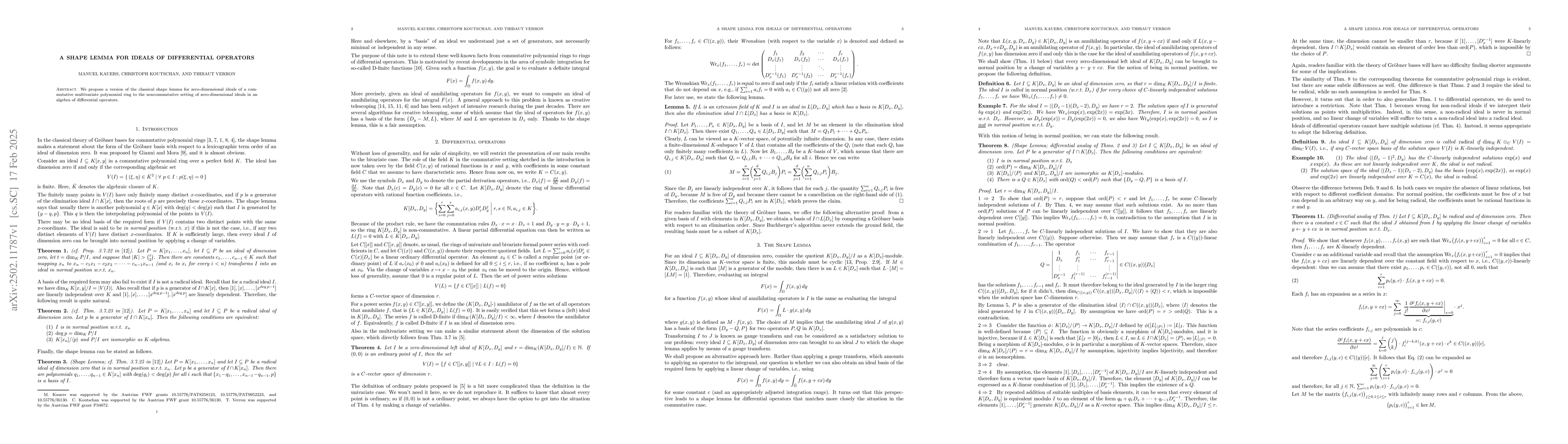 Thumbnail for A Shape Lemma for Ideals of Differential Operators