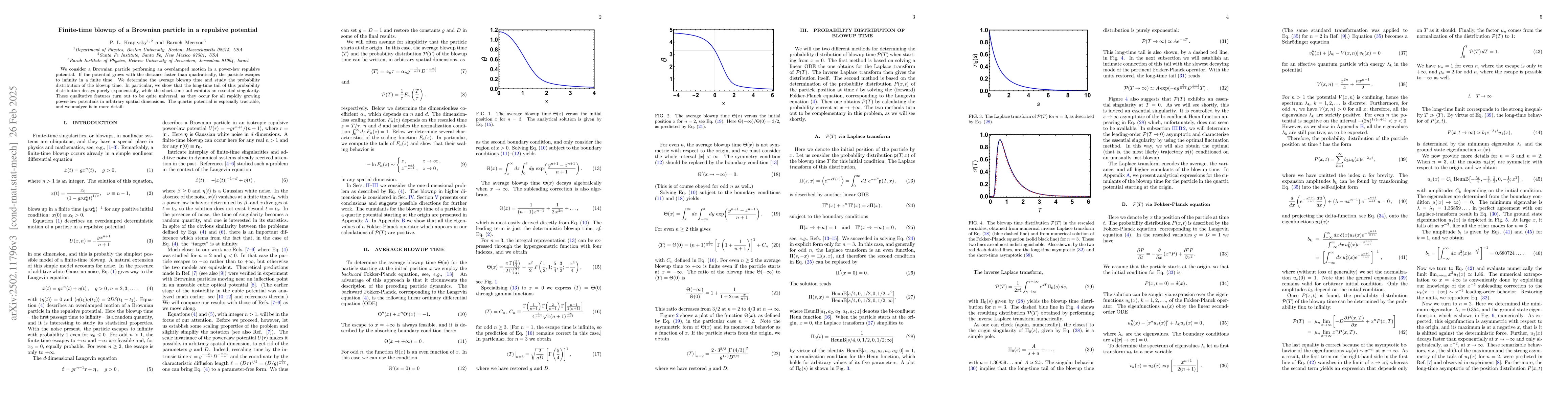 Thumbnail for Finite-time blowup of a Brownian particle in a repulsive potential