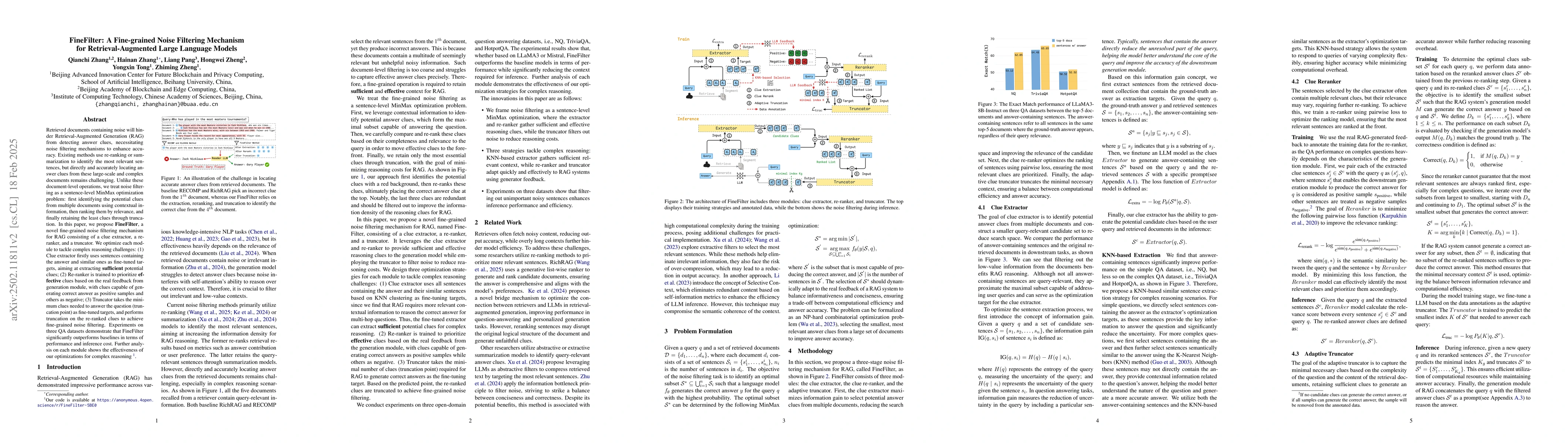Thumbnail for FineFilter: A Fine-grained Noise Filtering Mechanism for
  Retrieval-Augmented Large Language Models