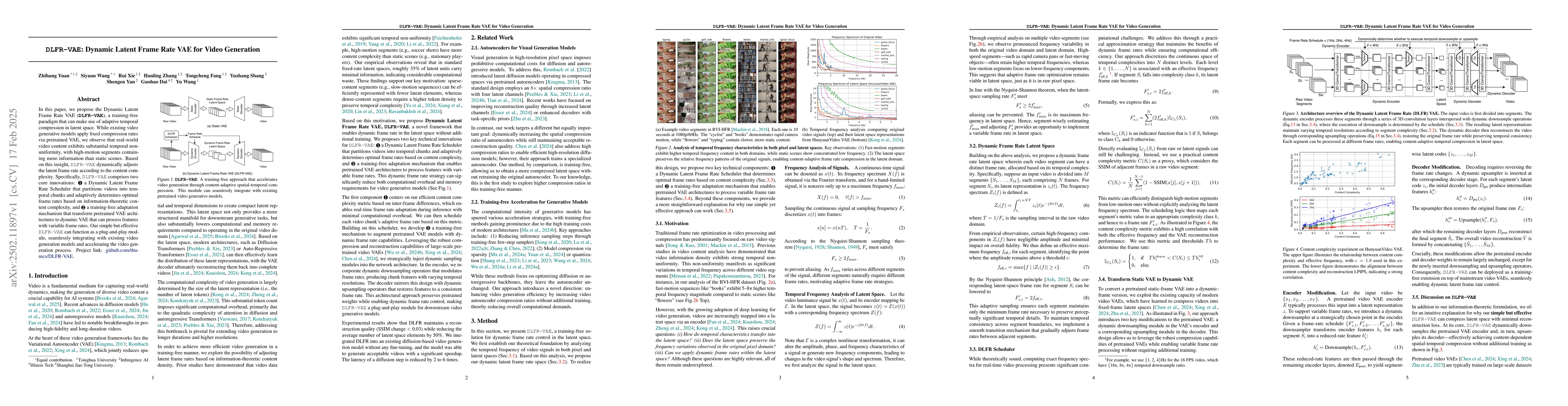 Thumbnail for DLFR-VAE: Dynamic Latent Frame Rate VAE for Video Generation