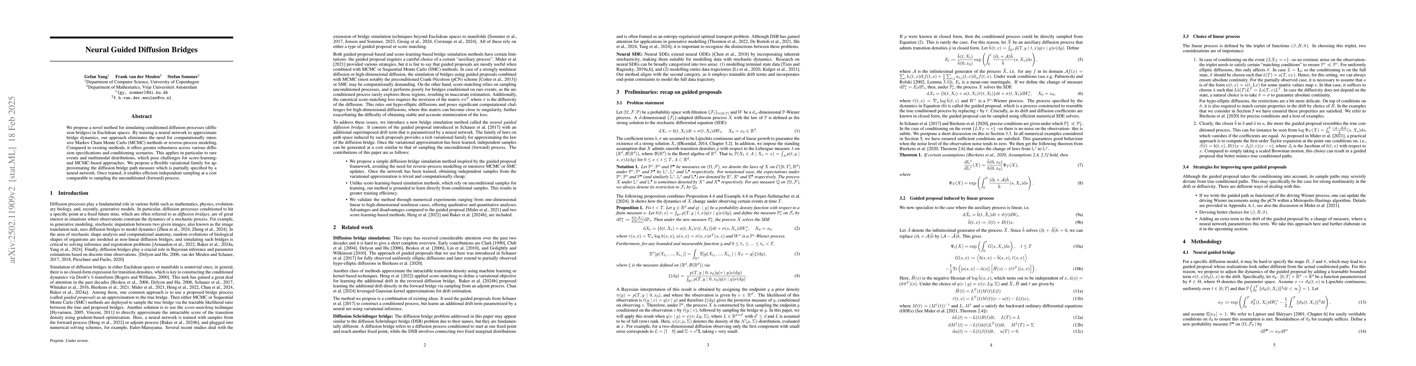Thumbnail for Neural Guided Diffusion Bridges