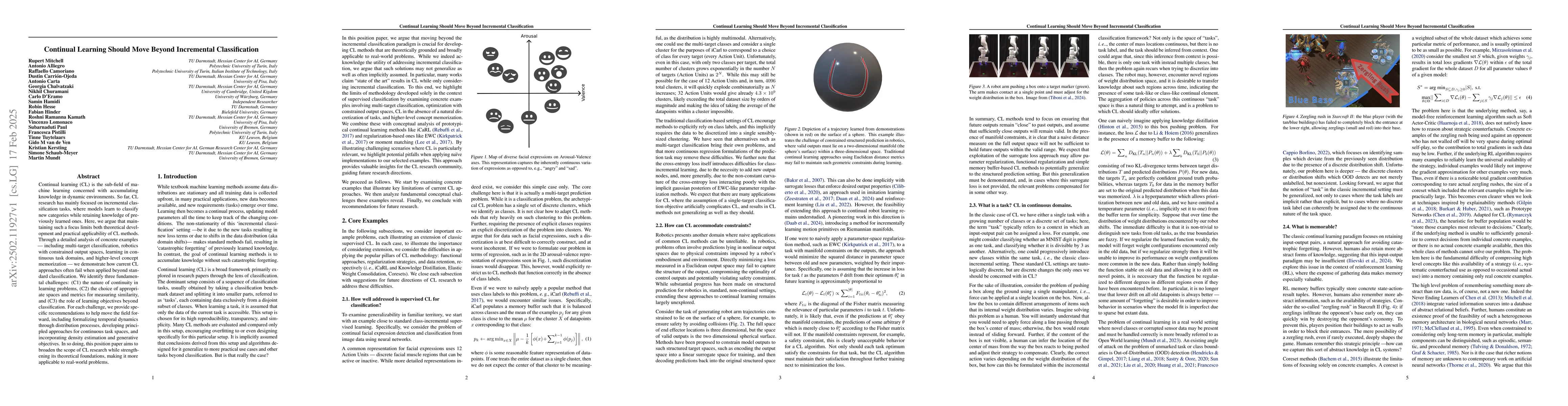 Thumbnail for Continual Learning Should Move Beyond Incremental Classification