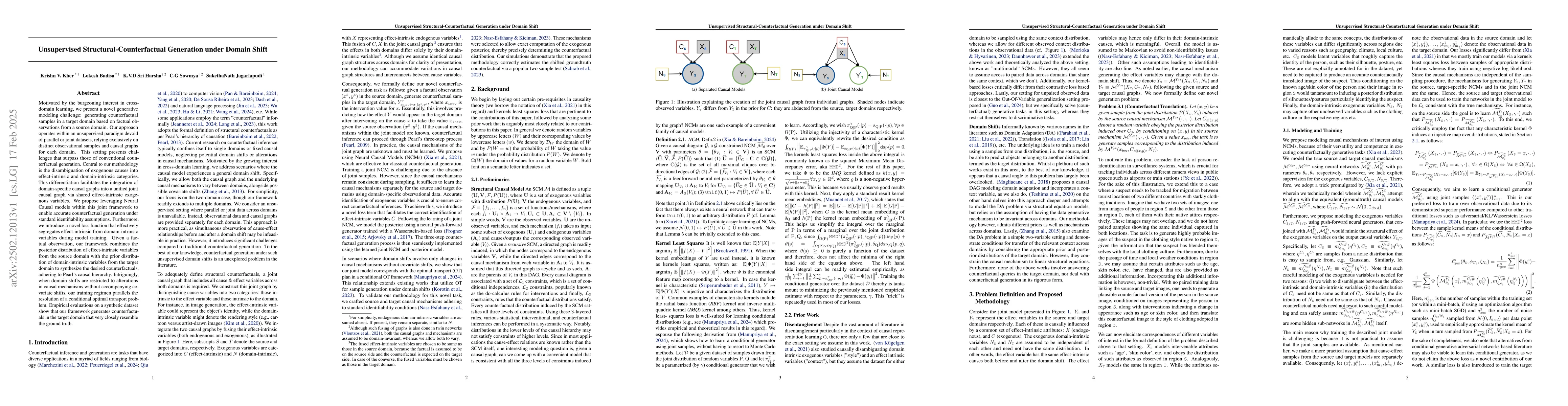 Thumbnail for Unsupervised Structural-Counterfactual Generation under Domain Shift