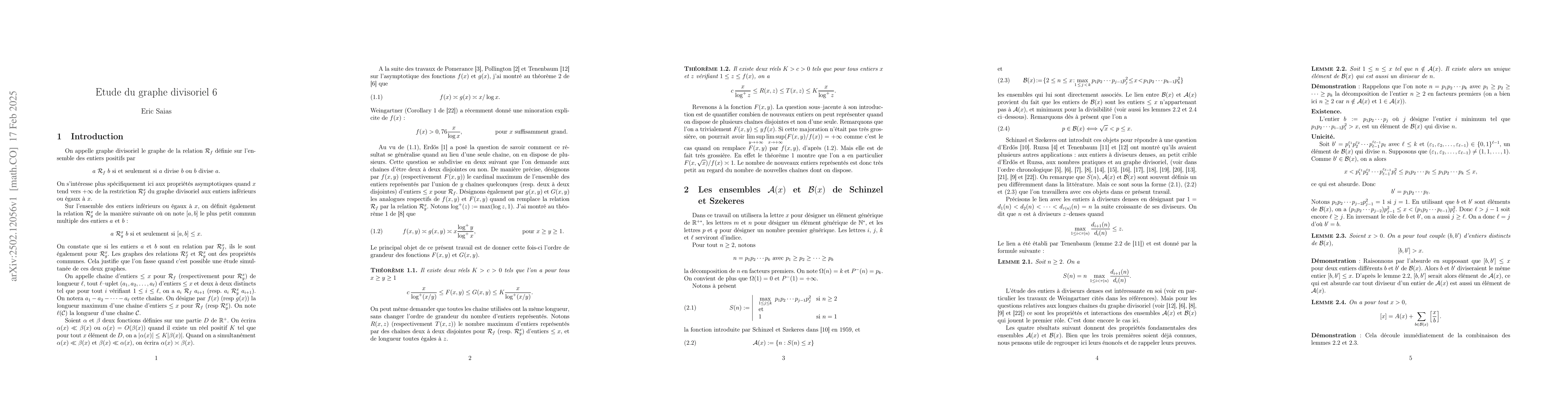 Thumbnail for Etude du graphe divisoriel 6