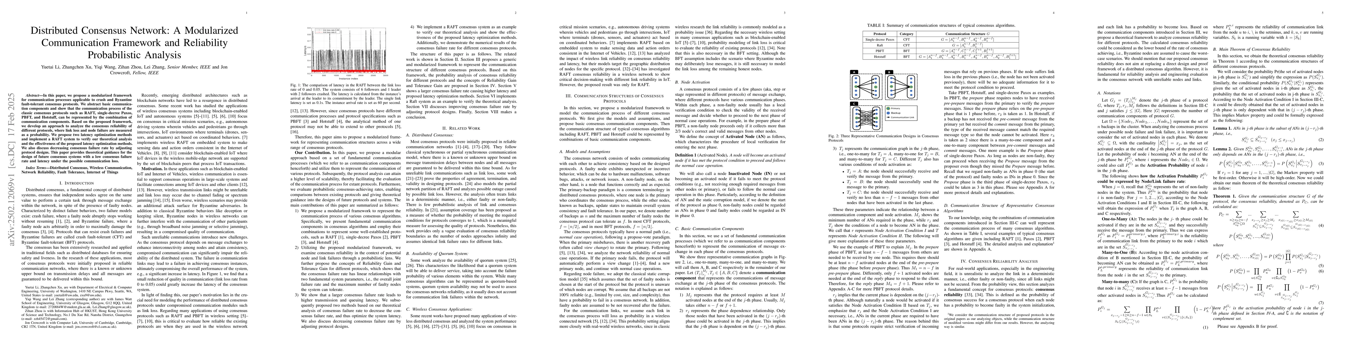 Thumbnail for Distributed Consensus Network: A Modularized Communication Framework and
  Reliability Probabilistic Analysis