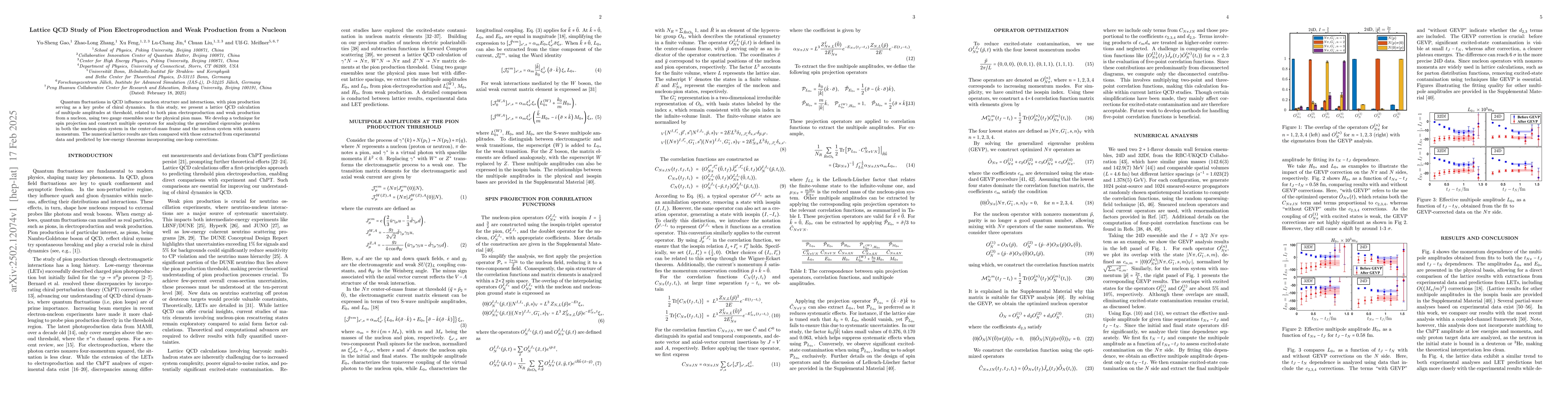 Thumbnail for Lattice QCD Study of Pion Electroproduction and Weak Production from a
  Nucleon