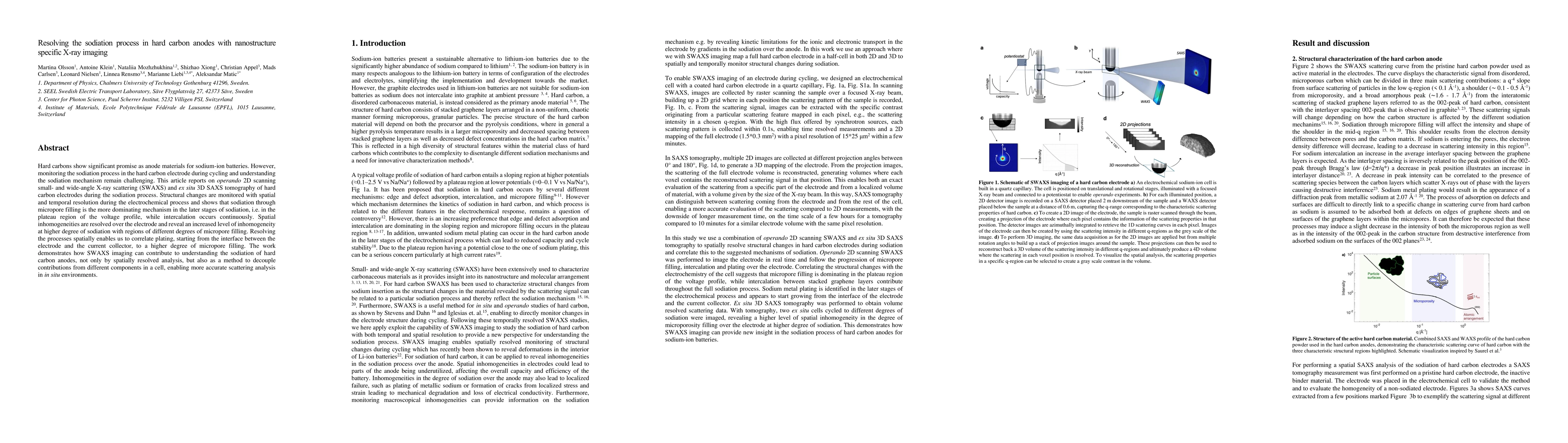 Thumbnail for Resolving the sodiation process in hard carbon anodes with nanostructure
  specific X-ray imaging