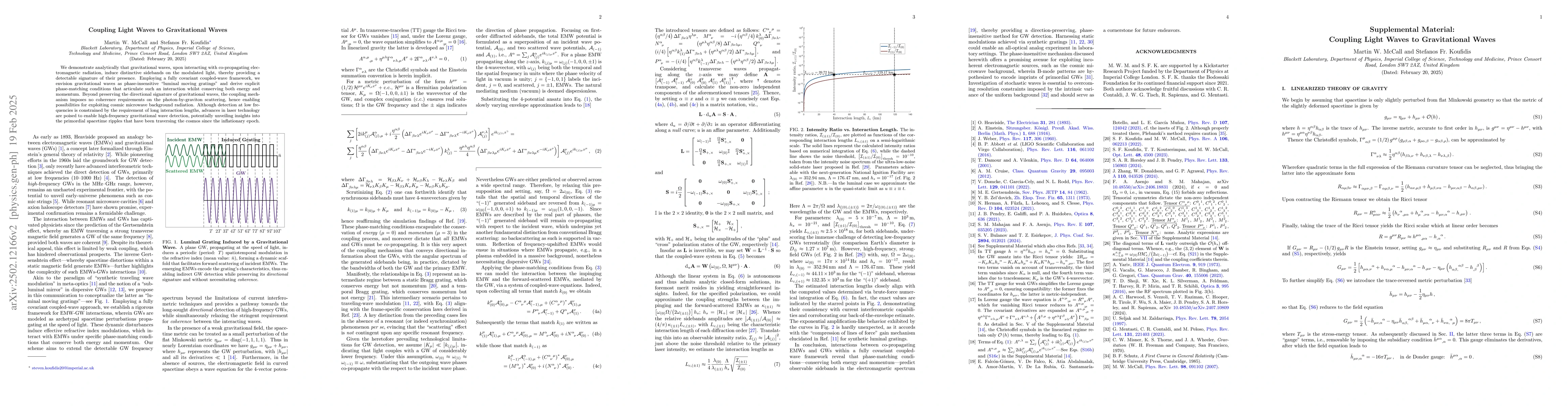Thumbnail for Coupling Light Waves to Gravitational Waves