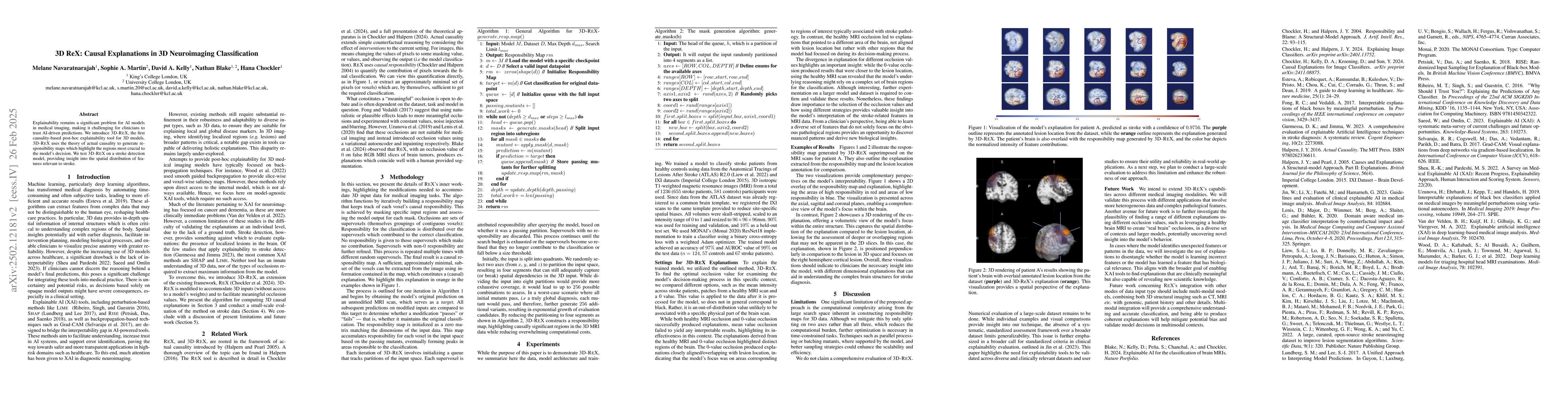 Thumbnail for 3D ReX: Causal Explanations in 3D Neuroimaging Classification