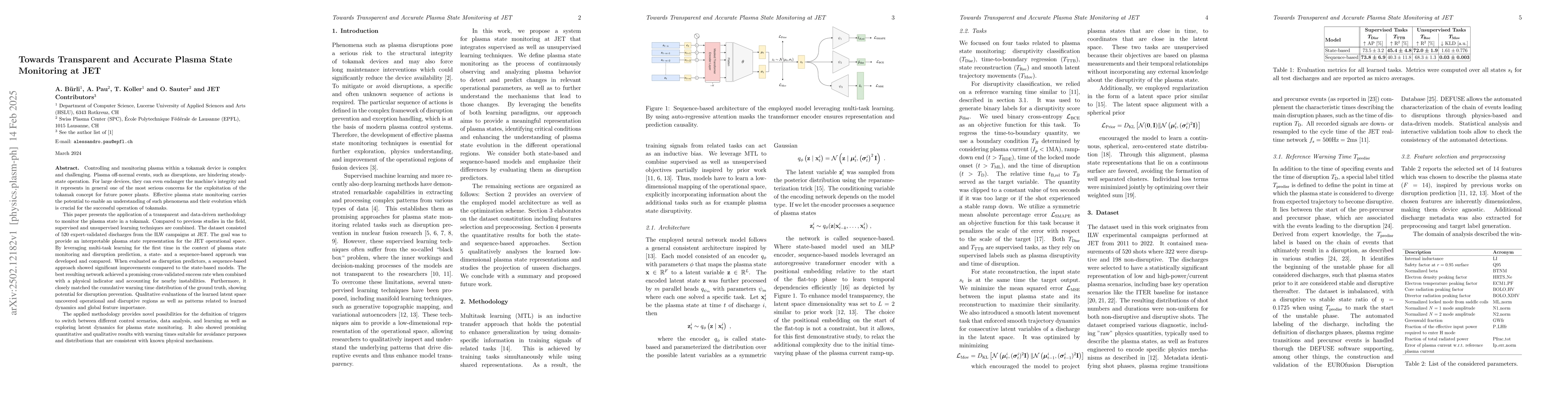 Thumbnail for Towards Transparent and Accurate Plasma State Monitoring at JET