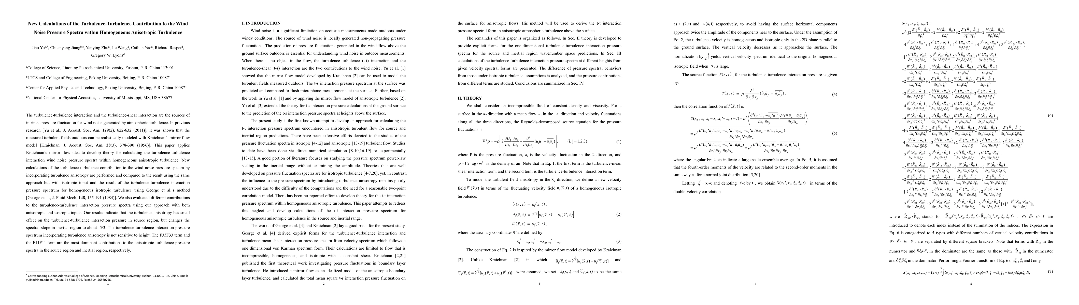 Thumbnail for New Calculations of the Turbulence-Turbulence Contribution to the Wind
  Noise Pressure Spectra within Homogeneous Anisotropic Turbulence