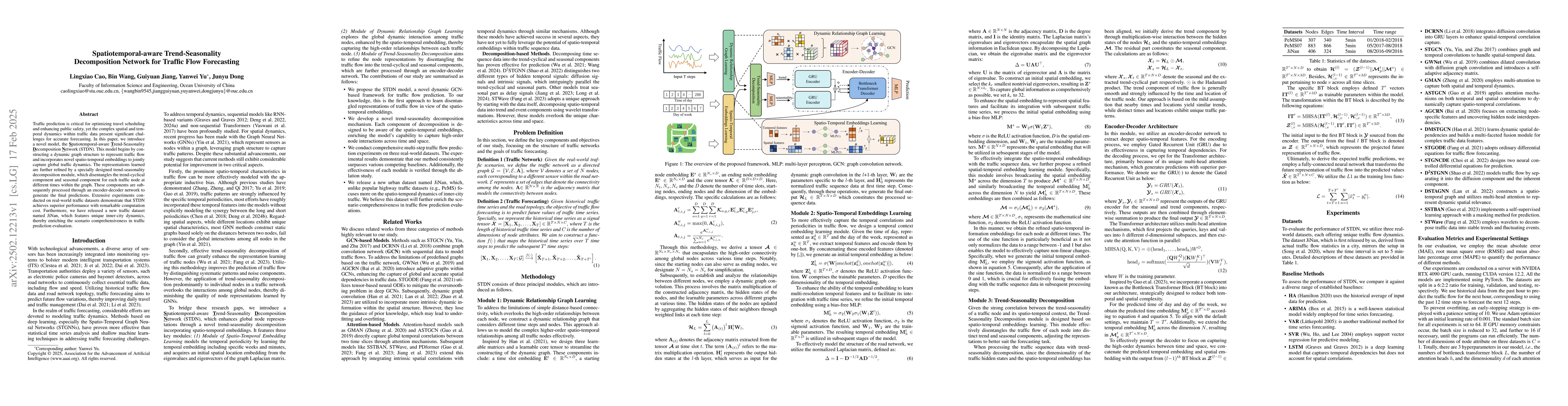 Thumbnail for Spatiotemporal-aware Trend-Seasonality Decomposition Network for Traffic
  Flow Forecasting