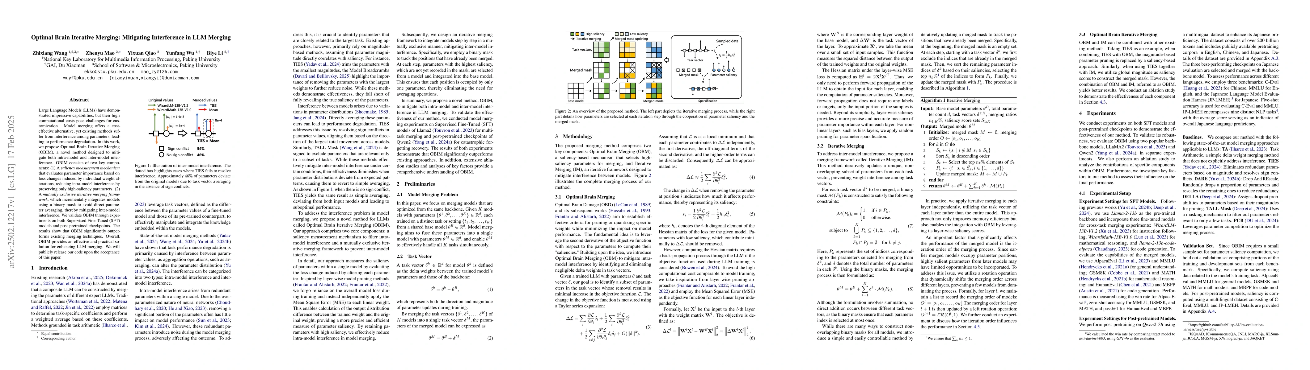 Thumbnail for Optimal Brain Iterative Merging: Mitigating Interference in LLM Merging