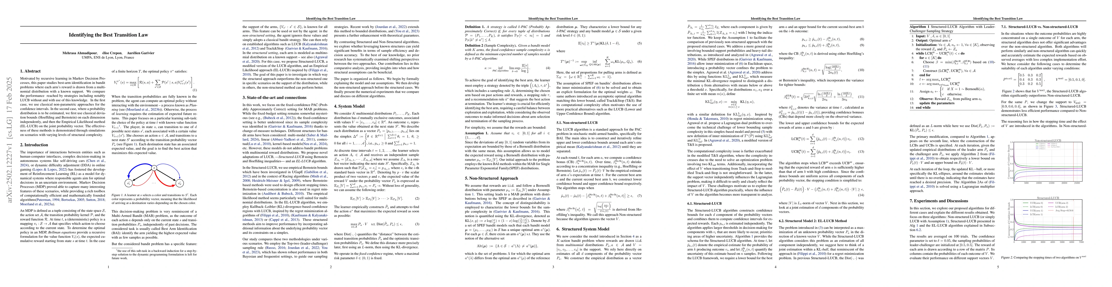 Thumbnail for Identifying the Best Transition Law