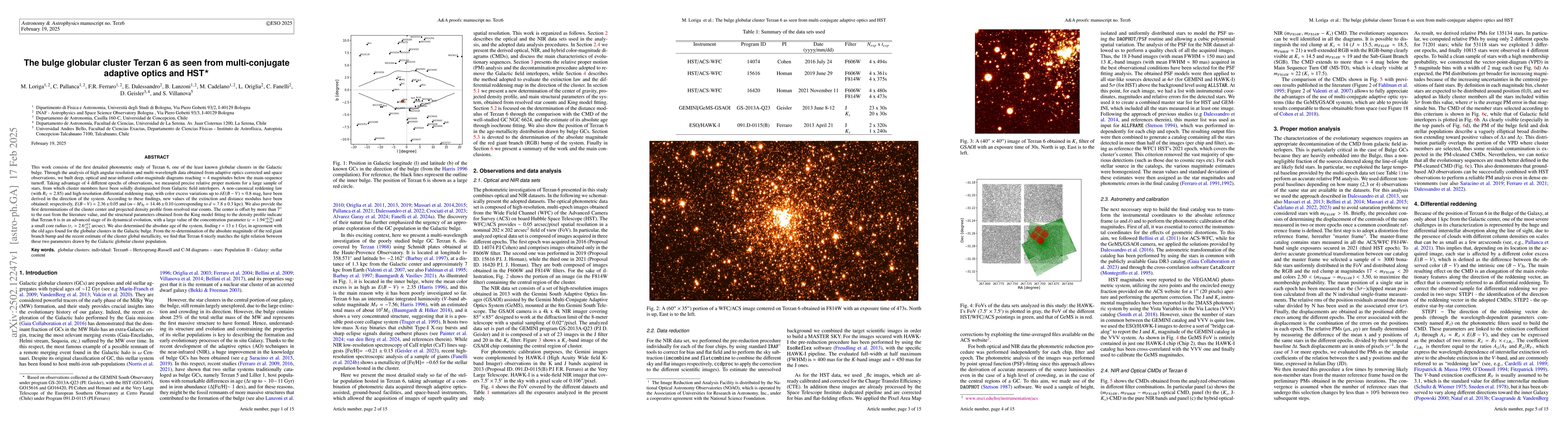 Thumbnail for The bulge globular cluster Terzan 6 as seen from multi-conjugate
  adaptive optics and HST