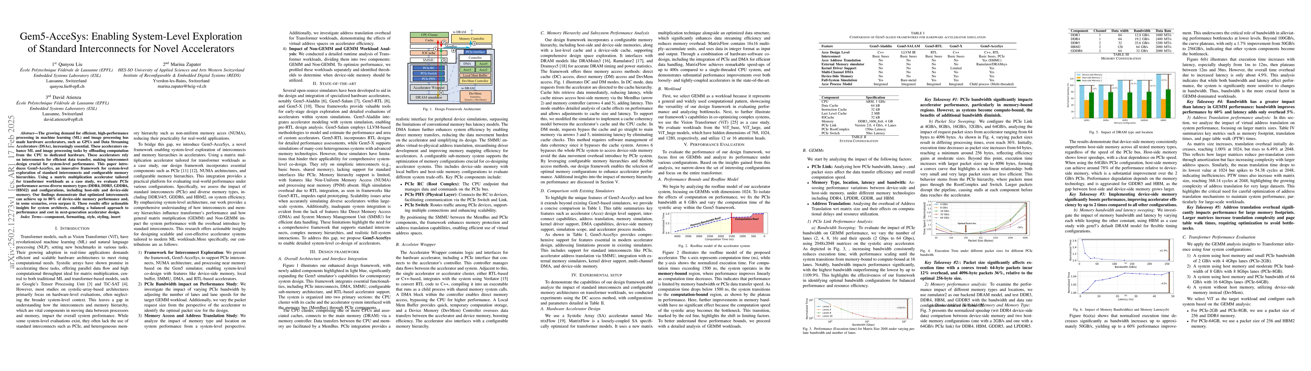 Thumbnail for Gem5-AcceSys: Enabling System-Level Exploration of Standard
  Interconnects for Novel Accelerators