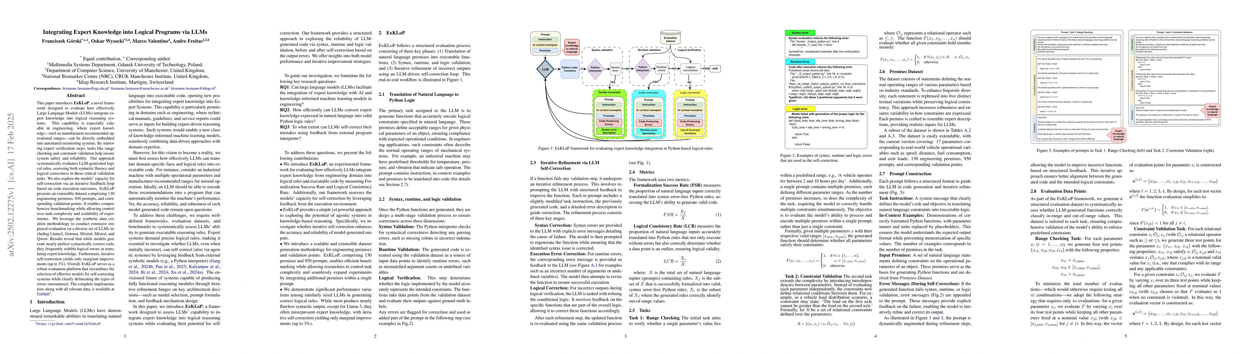 Thumbnail for Integrating Expert Knowledge into Logical Programs via LLMs