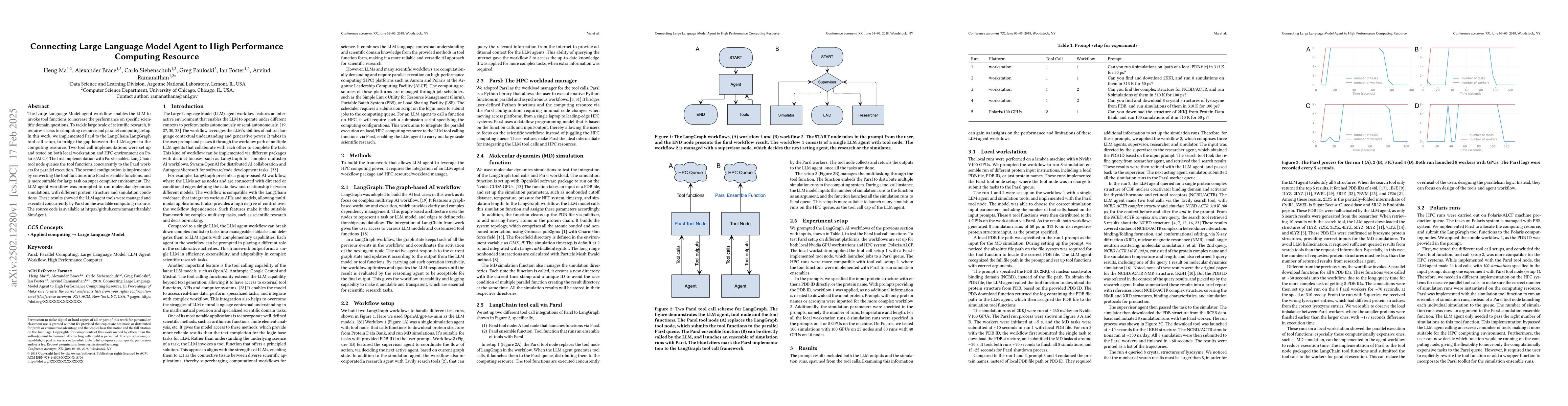 Thumbnail for Connecting Large Language Model Agent to High Performance Computing
  Resource